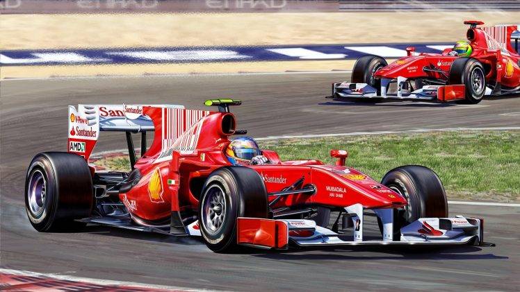 Fernando Alonso, Ferrari, Formula 1 HD Wallpaper Desktop Background