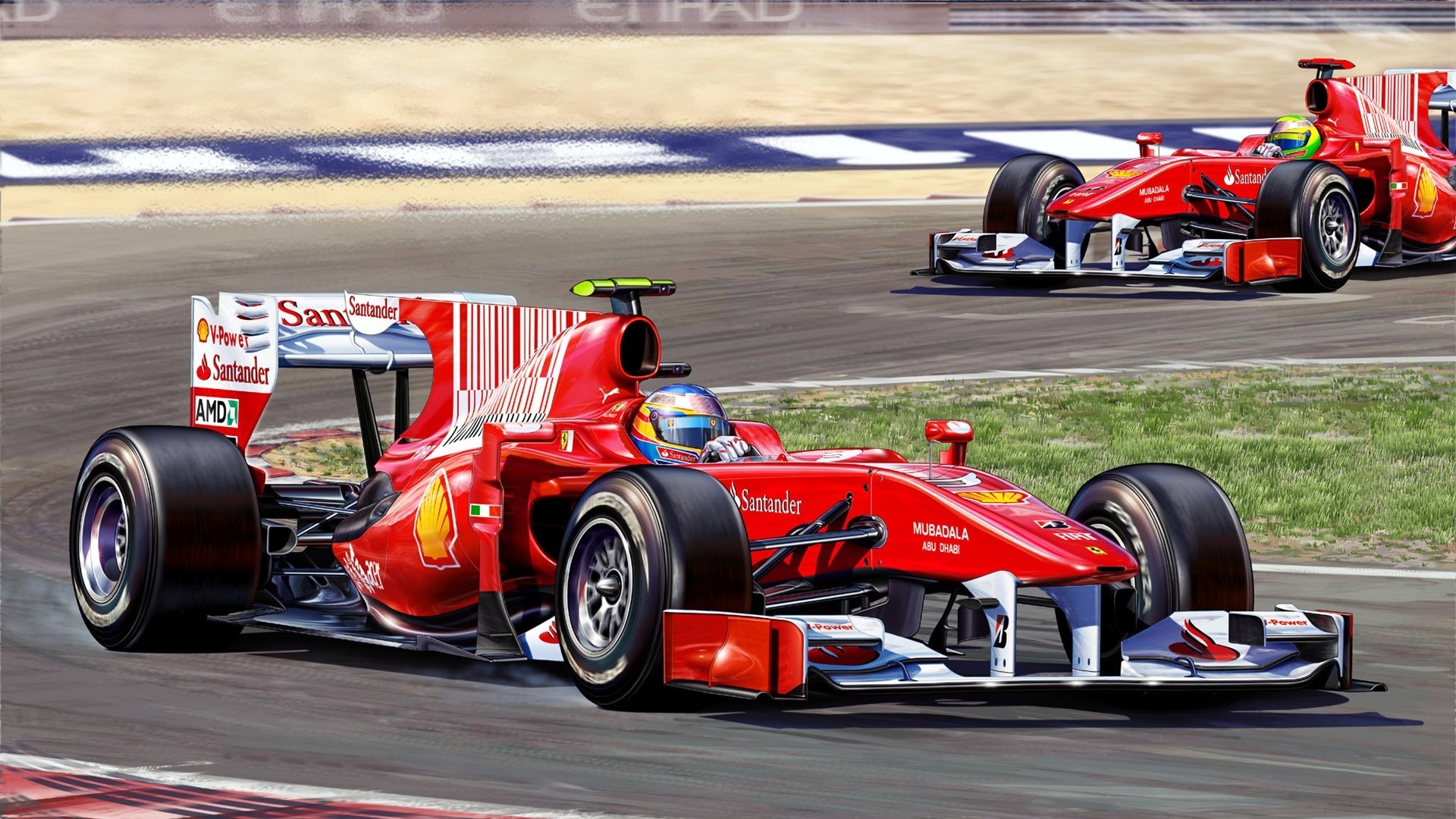 Fernando Alonso, Ferrari, Formula 1 Wallpaper