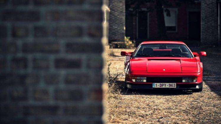 Ferrari Testarossa, Italian, Car HD Wallpaper Desktop Background
