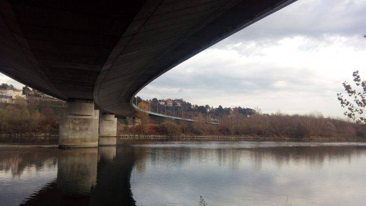 landscape, Nature, Bridge, River, France, Lyon HD Wallpaper Desktop Background