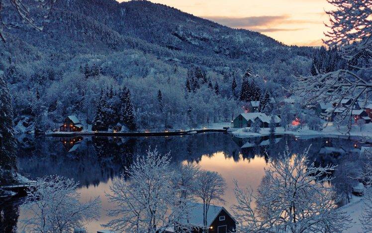 snow, Nature, Forest, Mountain HD Wallpaper Desktop Background