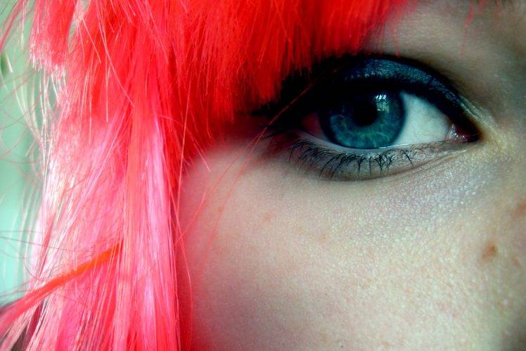 redhead, Blue Eyes, Closeup HD Wallpaper Desktop Background