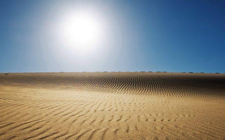 landscape, Sun, Desert, Sand HD Wallpaper Desktop Background