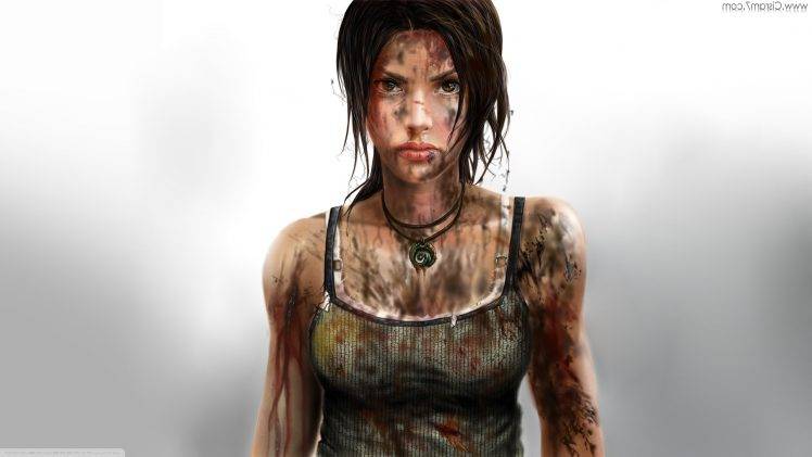 Tomb Raider, Drawing, Video Games, Dirty HD Wallpaper Desktop Background