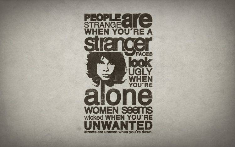 quote, Lyrics, Typography, Jim Morrison, The Doors, Simple Background HD Wallpaper Desktop Background