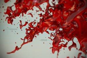 3D, Liquid, Digital Art, Blood
