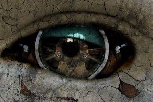 eyes, Digital Art, Wheels, Closeup