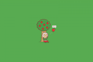 simple, Apples, Trees, Green, Humor, Science
