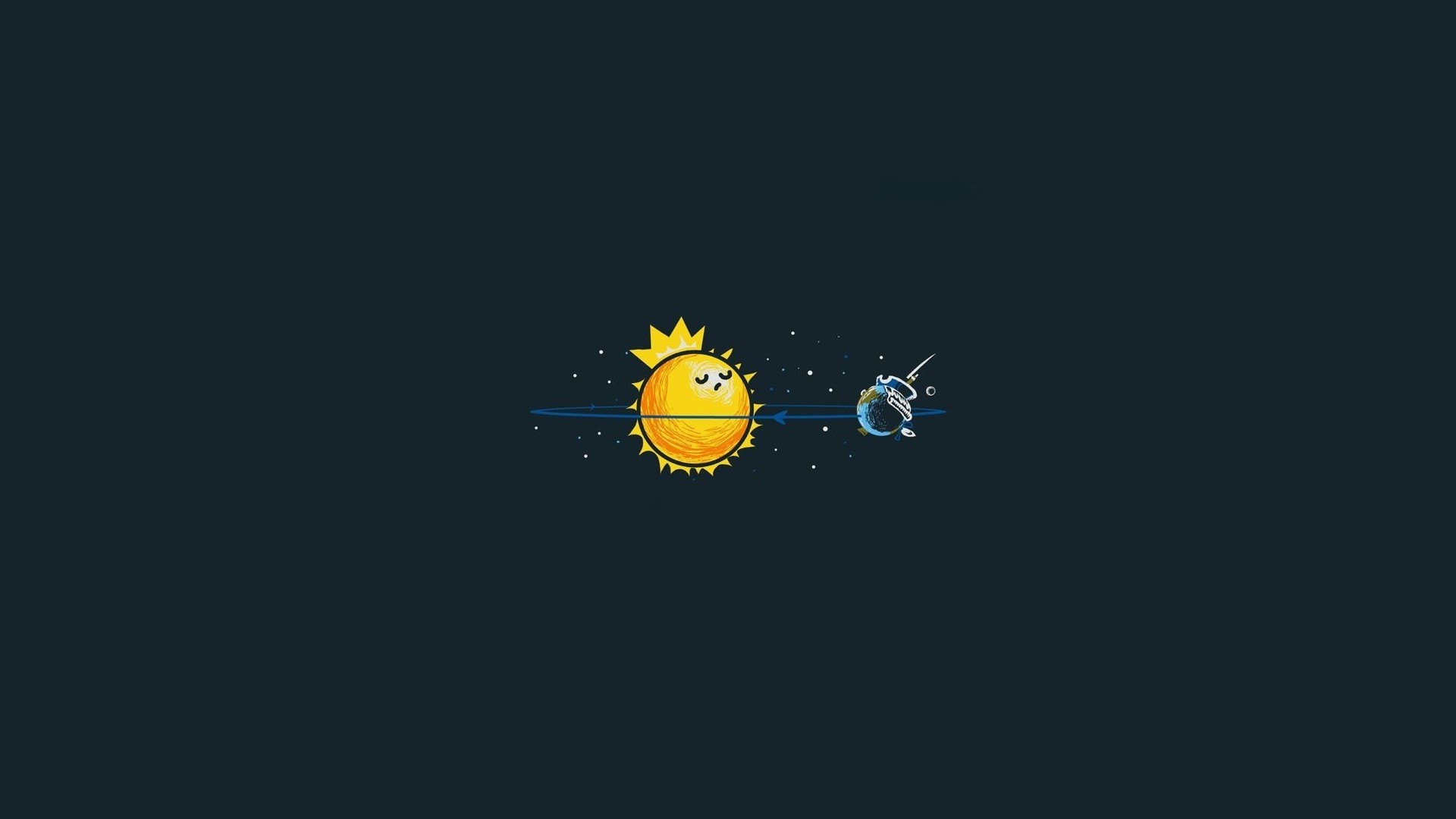 minimalism, Threadless, Space, Sun, Earth, Moon, Blue, Animation ...