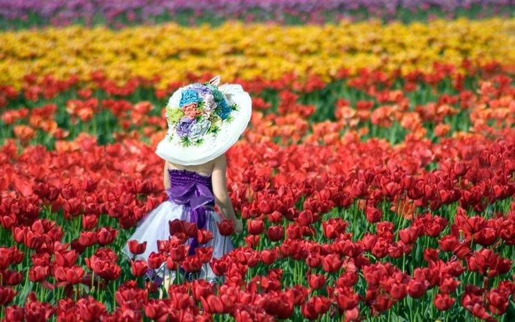 nature, Landscape, Tulips, Flowers, Colorful HD Wallpaper Desktop Background