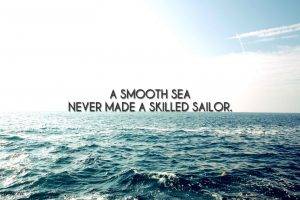 sea, Waves, Quote, Sailor