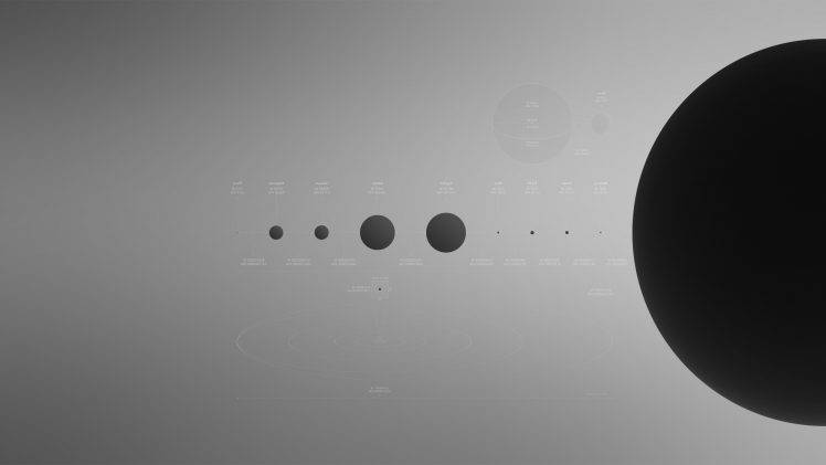 simple, Minimalism, Solar System, Planet HD Wallpaper Desktop Background