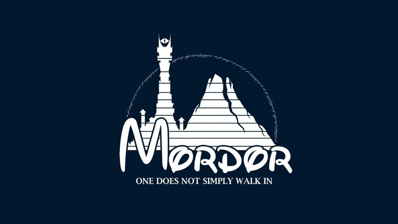 humor, Artwork, Minimalism, Simple, Middle earth: Mordor, Disney Wallpaper