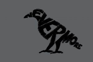 typography, Raven, Nevermore