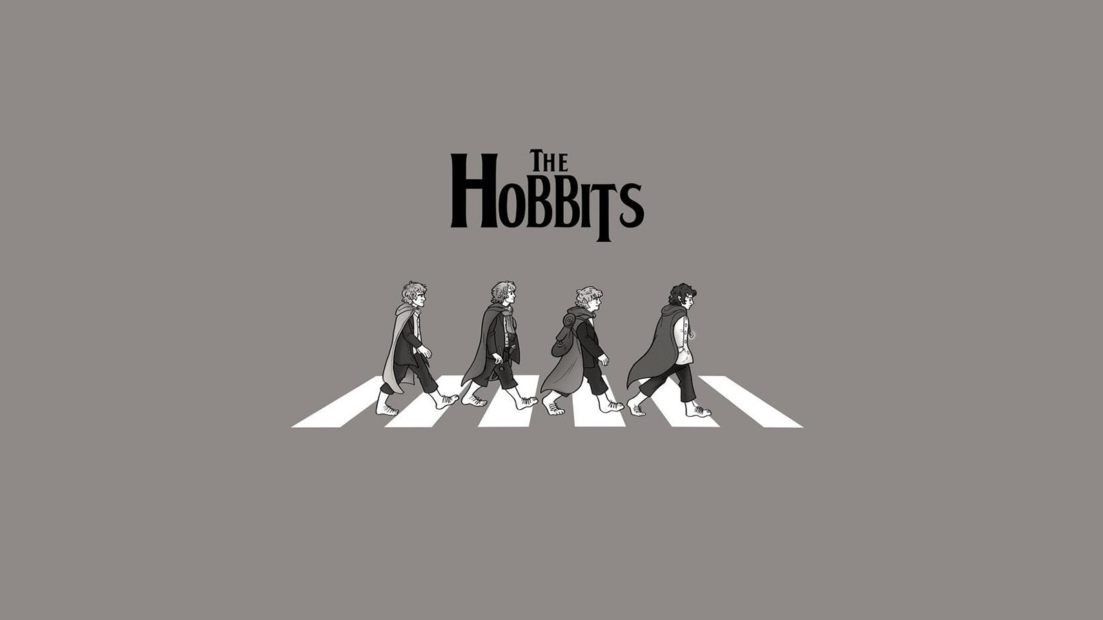 The Beatles, The Lord Of The Rings, Minimalism, Monochrome Wallpaper