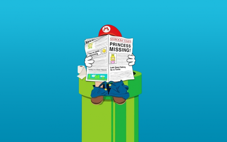 Mario Bros., Toilets, Humor HD Wallpaper Desktop Background