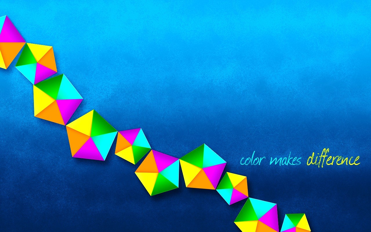 pentagons, Colorful, Abstract Wallpaper