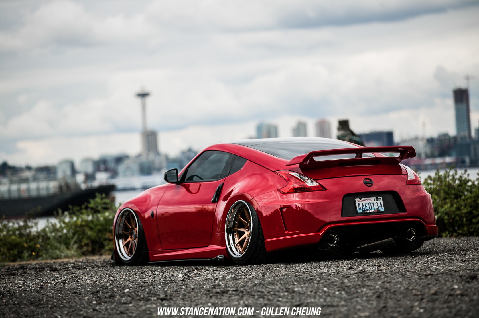 Nissan, Nissan 350Z, Stance, Stanceworks, StanceNation, Red Cars