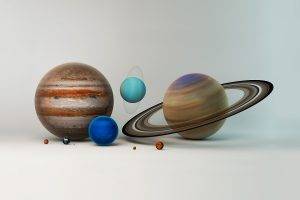 artwork, Planet, Solar System, Digital Art