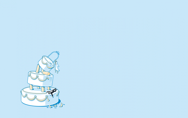 threadless, Cakes, Just Married, Simple, Humor, Minimalism HD Wallpaper Desktop Background