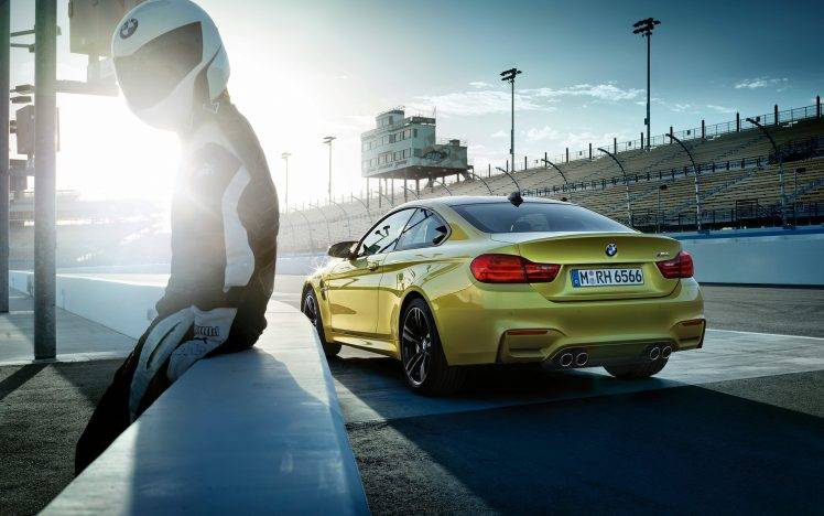 BMW M4, Yellow HD Wallpaper Desktop Background