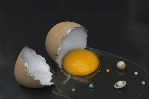artwork, Solar System, Eggs, Humor