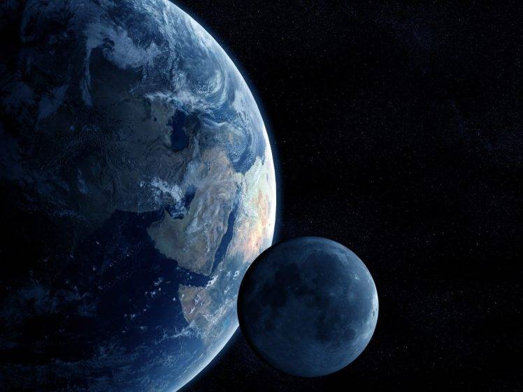 space, Earth, Moon HD Wallpaper Desktop Background