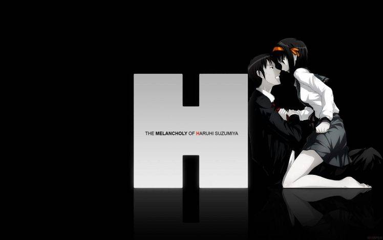 anime, The Melancholy Of Haruhi Suzumiya, Suzumiya Haruhi, Anime Girls, Kyon HD Wallpaper Desktop Background