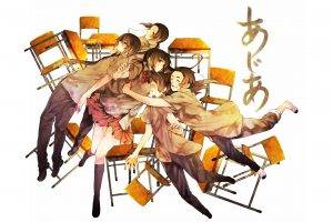 anime, Anime Boys, Anime Girls, School Uniform, Axis Powers Hetalia