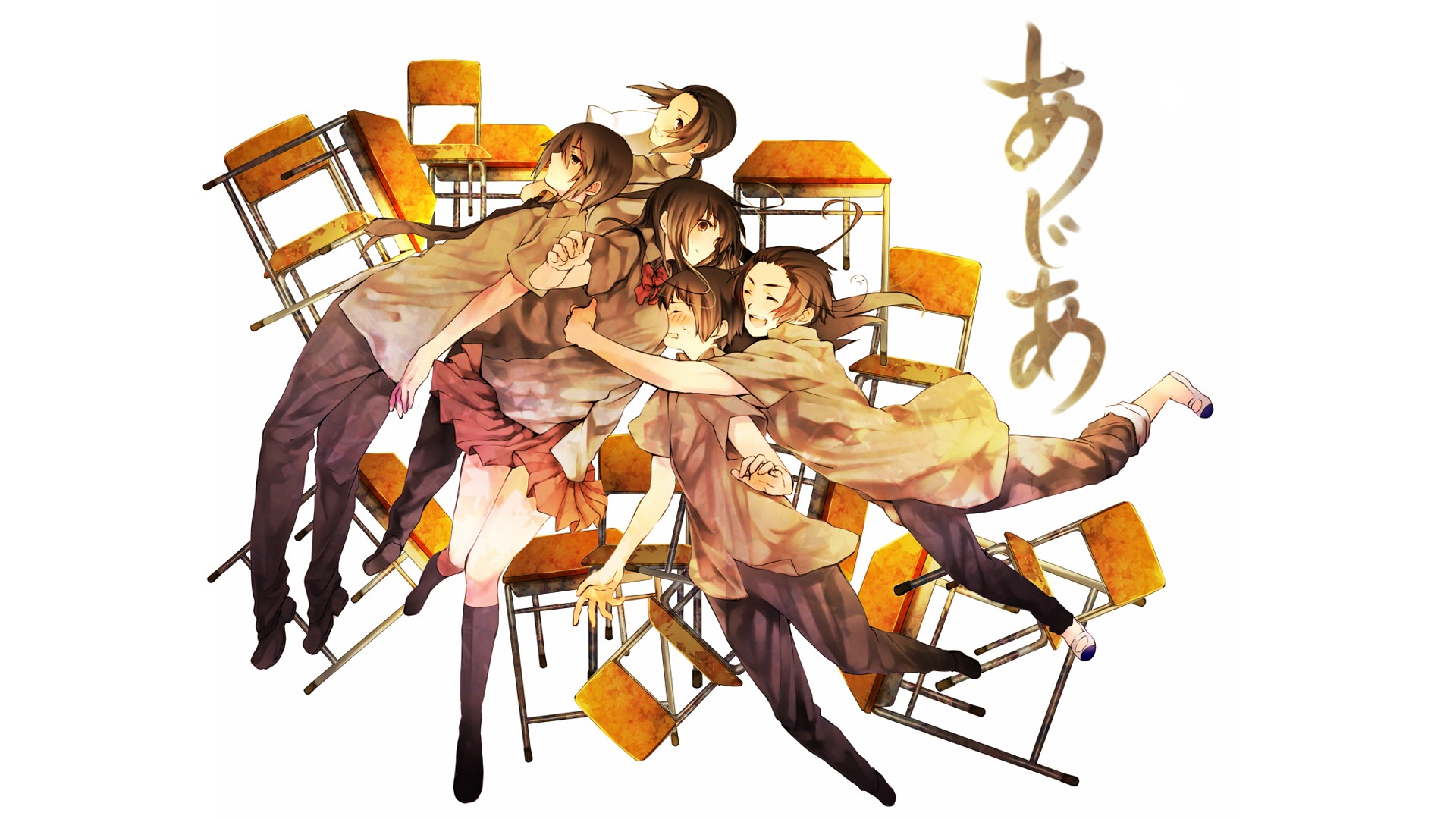 anime, Anime Boys, Anime Girls, School Uniform, Axis Powers Hetalia Wallpaper