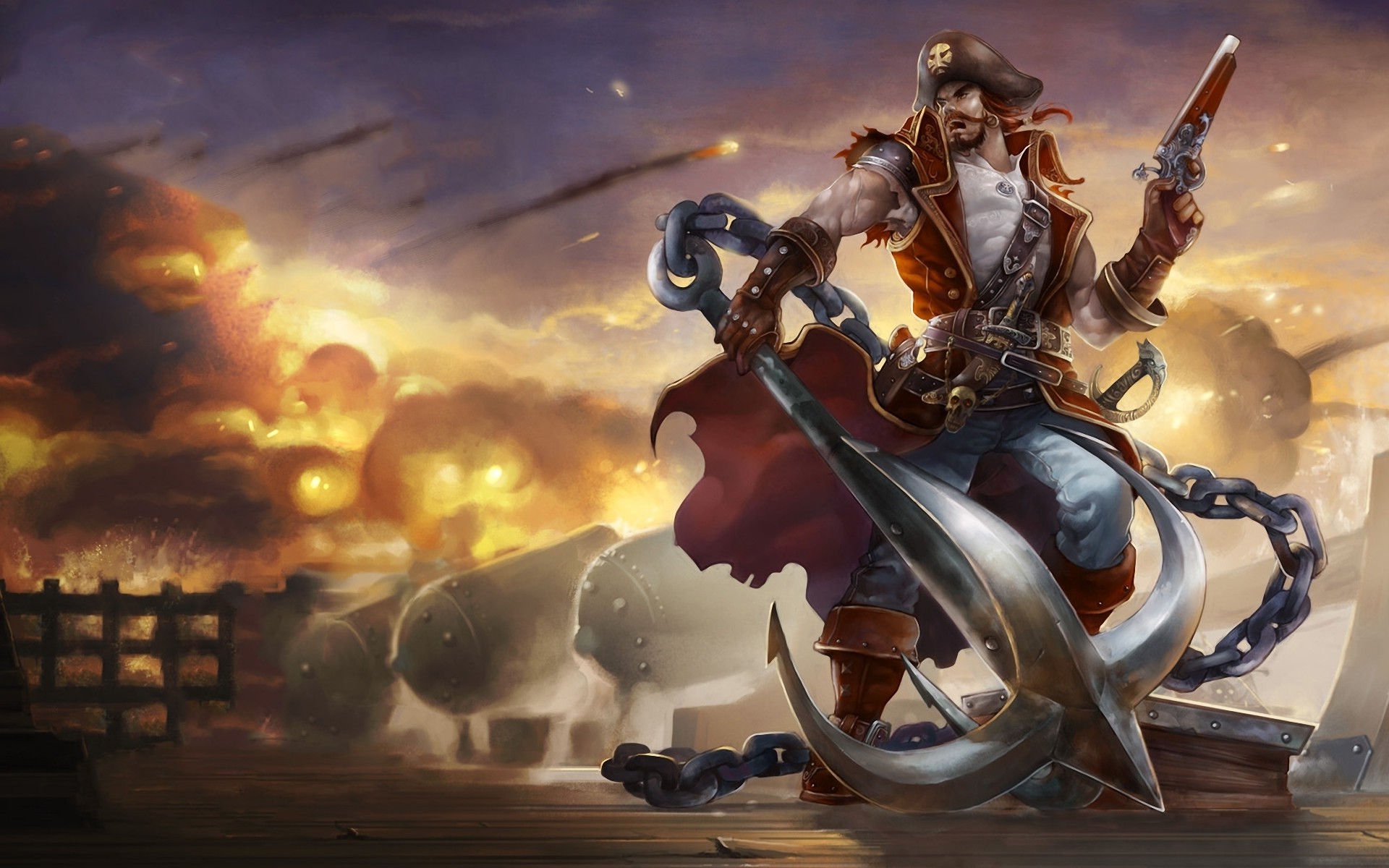 pirates, Digital Art, Gangplank, League Of Legends Wallpaper
