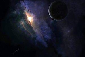 planet, Nebula, Space Art