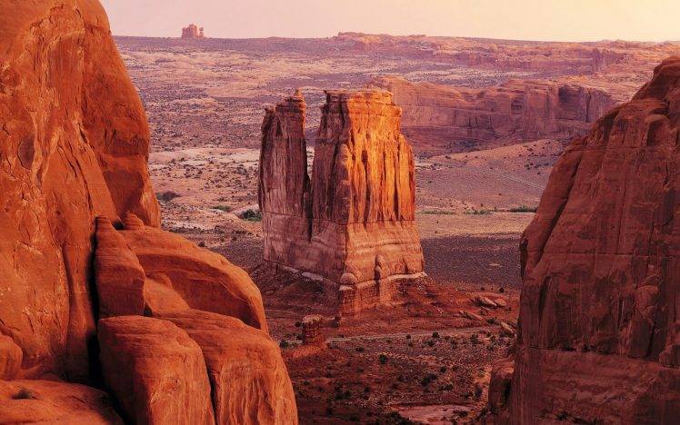 nature, Landscape, Mountain, Desert, Rock Formation, Utah HD Wallpaper Desktop Background