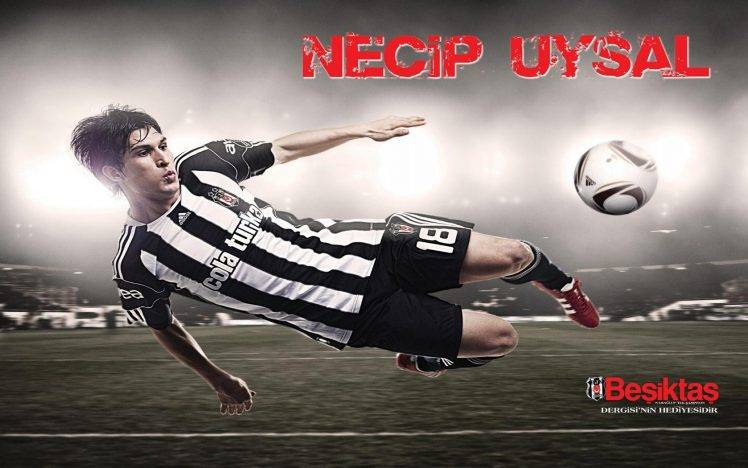 Necip Uysal, Besiktas J.K., Soccer HD Wallpaper Desktop Background