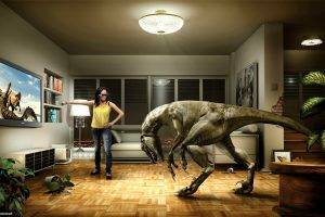 dinosaurs, Room, TV, Virtual Reality, Headsets, Humor, Video Games, Meta