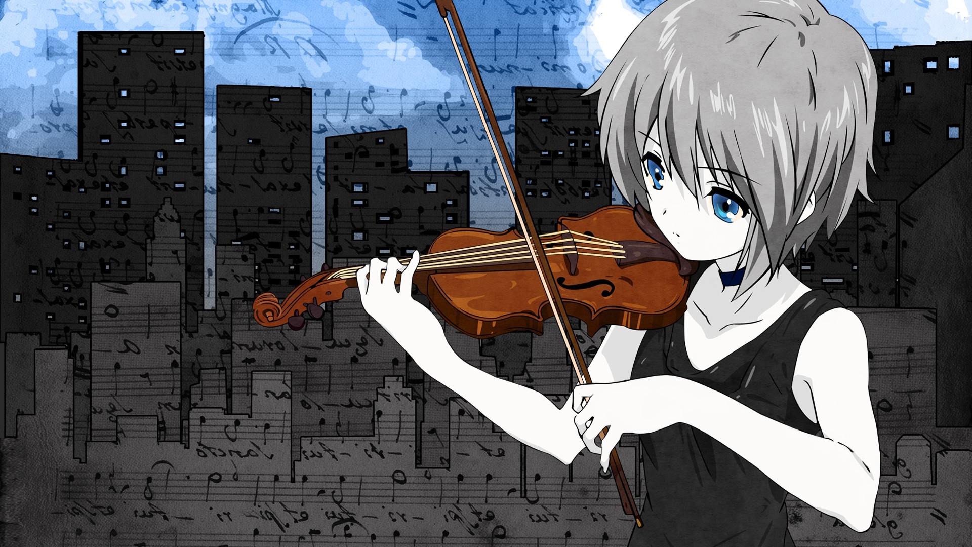 Nagato Yuki, Anime, Anime Girls, The Melancholy Of Haruhi Suzumiya, Violin Wallpaper
