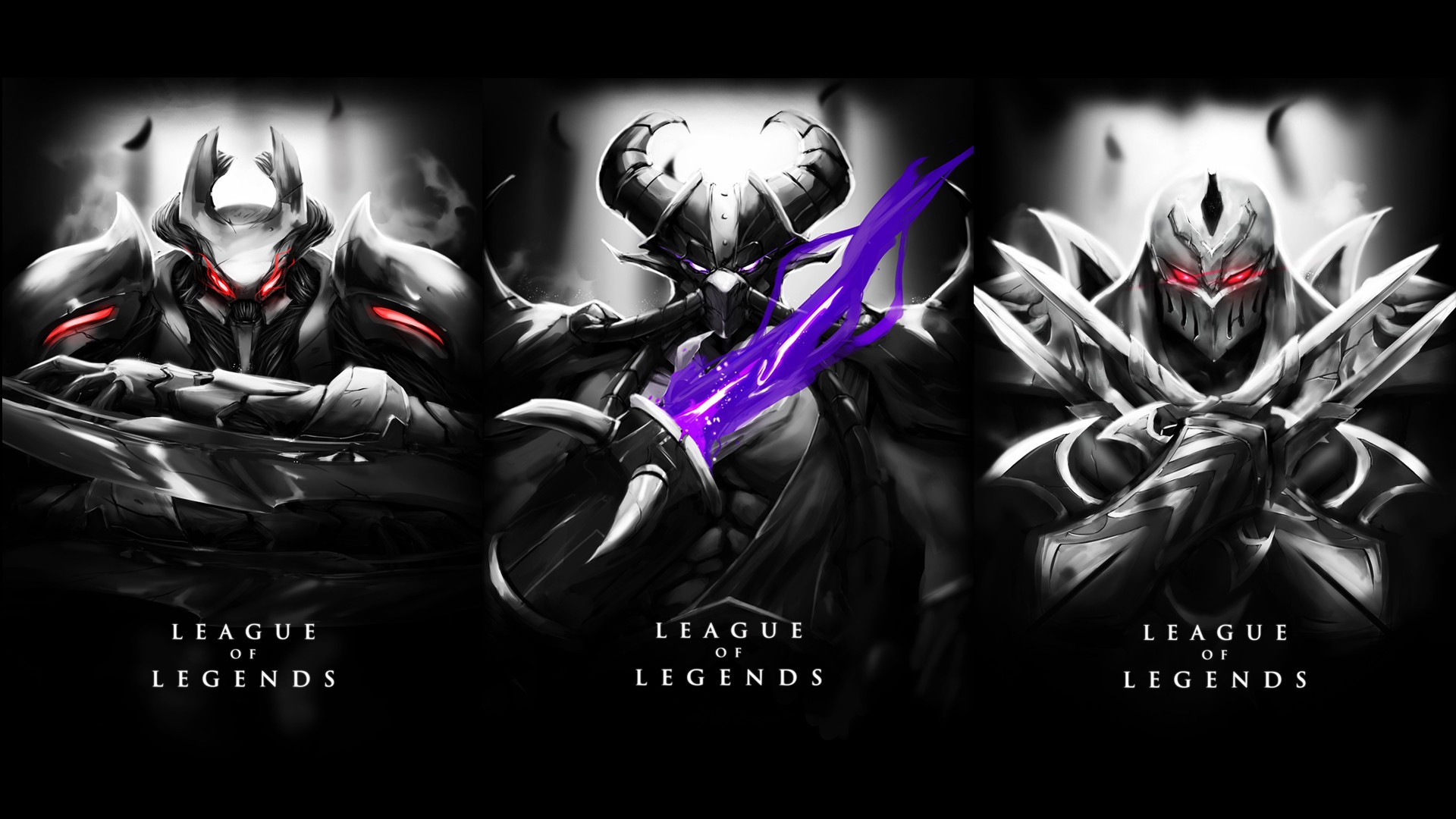 League Of Legends, Nocturne, Kassadin, Zed Wallpaper