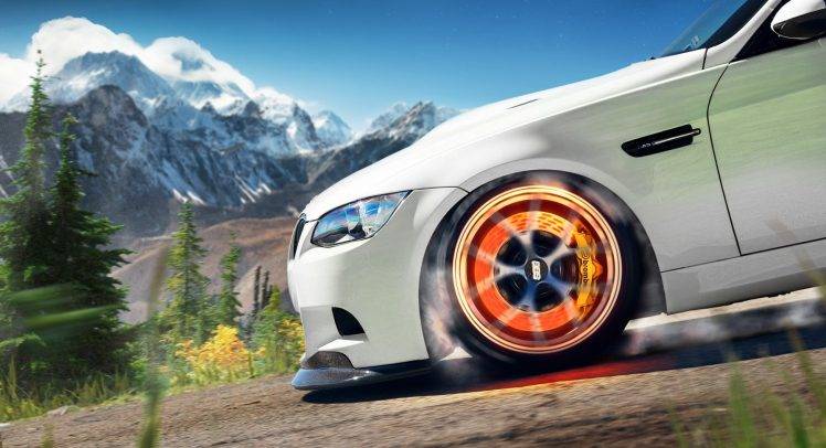 BMW M3, Mountain, White HD Wallpaper Desktop Background