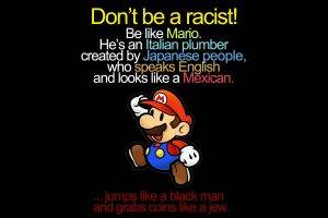 Super Mario, Black Background, Humor