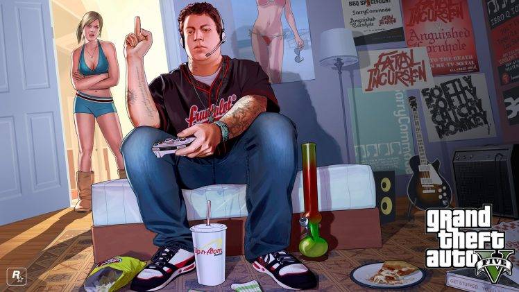 video Games, Cleavage, Grand Theft Auto V HD Wallpaper Desktop Background