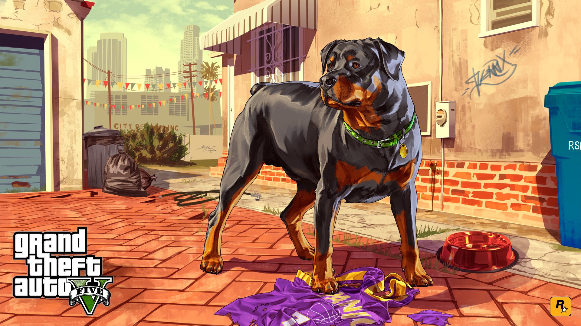 Grand Theft Auto V, Dog, Video Games Wallpaper