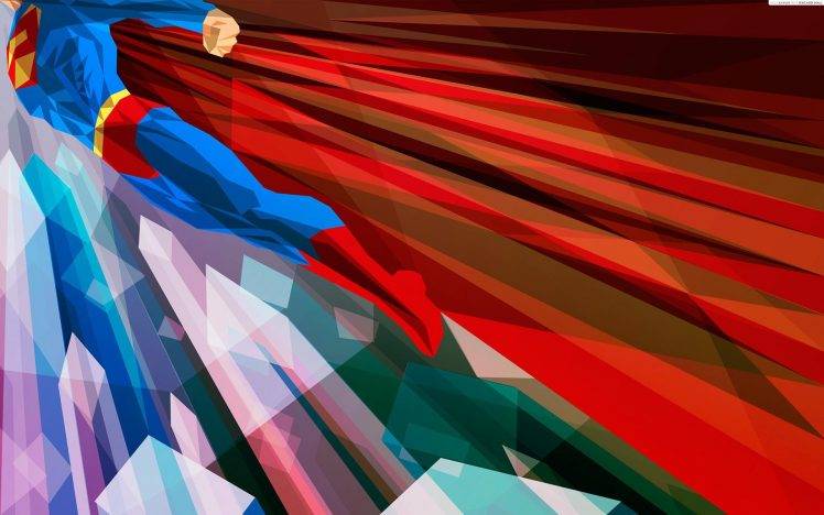 comics, Superman, Low Poly HD Wallpaper Desktop Background