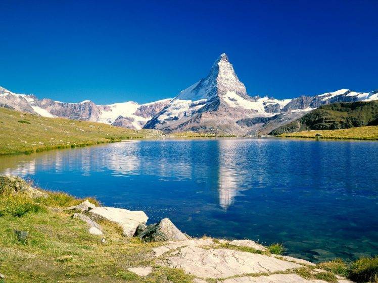 mountain, Landscape, Reflection, Lake HD Wallpaper Desktop Background