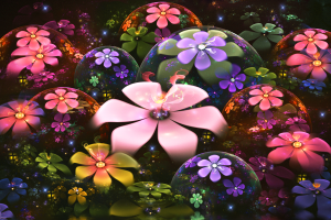 abstract, Flowers, Fractal Flowers