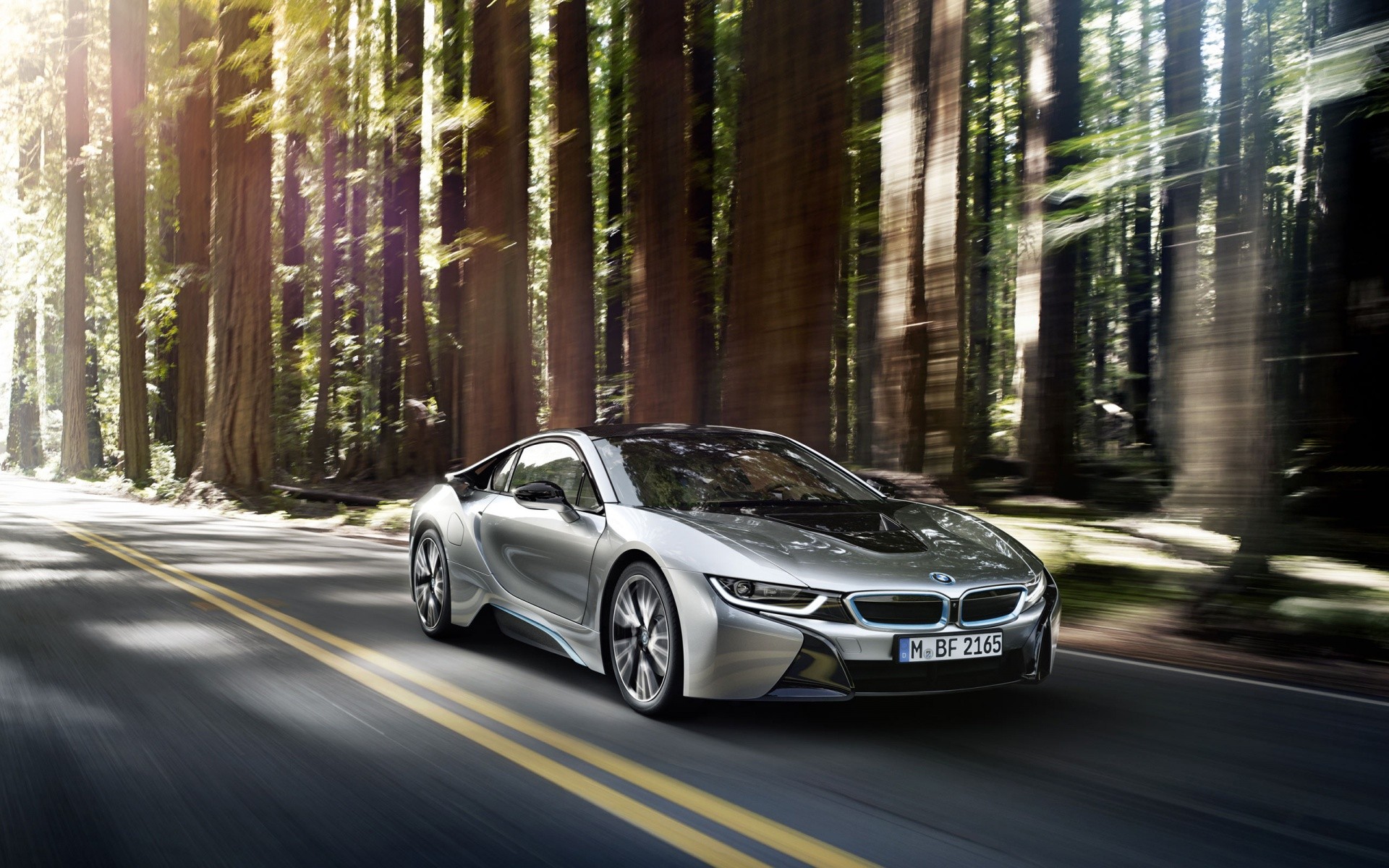 BMW, BMW I8, Road, Trees, Sunlight, Sports Car, Coupe Wallpaper
