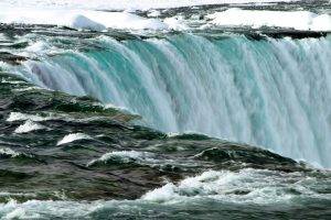 waterfall, Ice, Canada, Nature