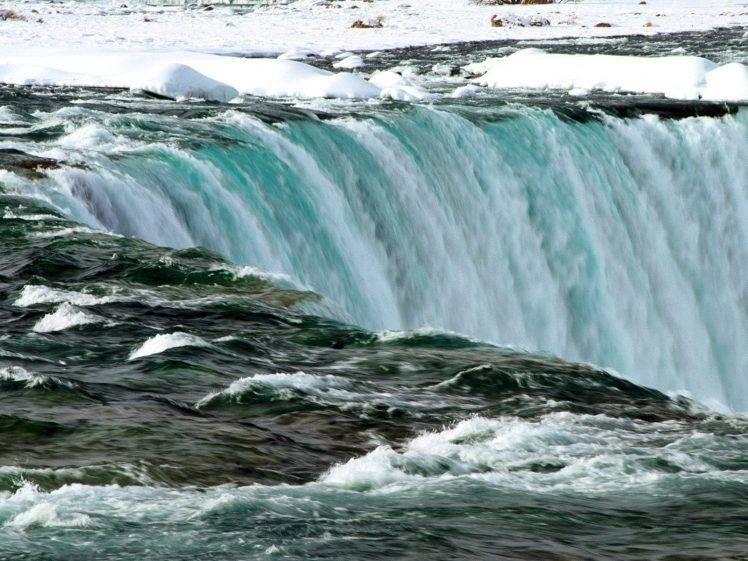 waterfall, Ice, Canada, Nature HD Wallpaper Desktop Background
