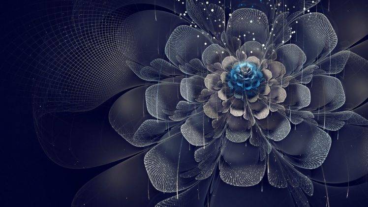 abstract, Fractal Flowers HD Wallpaper Desktop Background