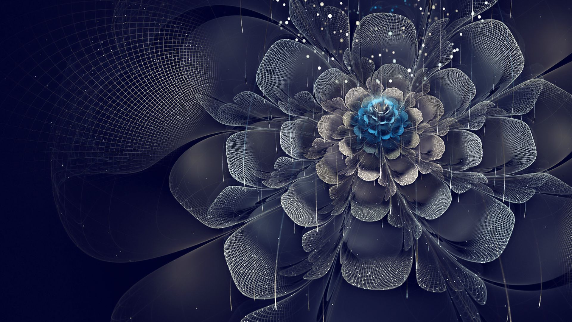 abstract, Fractal Flowers Wallpaper