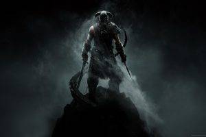 dark, Video Games, Dragonborn, Dovahkiin, The Elder Scrolls V: Skyrim, Dragon